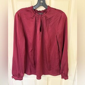 Ann Taylor blouse, burgundy, size M